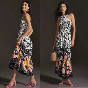 Anthropologie Plenty by Tracy Reese Halter Maxi Dress